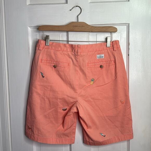 Vineyard Vines Men's 7" Breaker Embroidered Tiki Island Shorts M-301 Sz 31 - Picture 8 of 9
